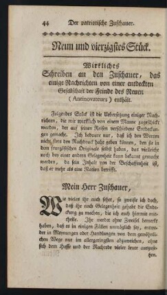Neun und vierzigstes Stück