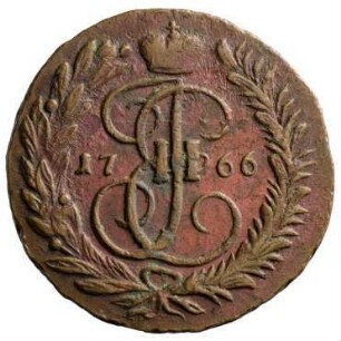 Münze, 2 Kopeken, 1766