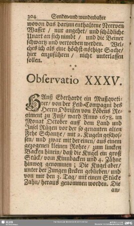 Observatio XXXV.