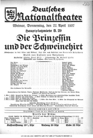 Die Prinzessin und der Schweinehirt