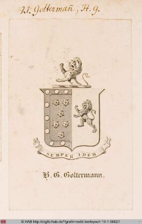 Wappen des H. G. Goltermann