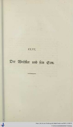 CLVI. Der Wechsler und sein Son - CLX. Die rächenden Rebhühner.