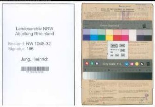 Entnazifizierung Heinrich Jung , geb. 26.07.1891 (Beamter)