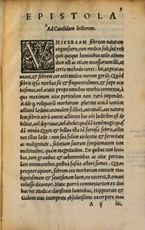 De febribus commentarius