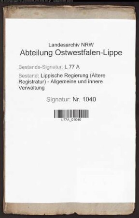 Anstellung des Rats und Amtmanns Christian Lebrecht Behmer zu Horn