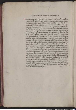 Epirota : Mit Widmungsbrief des Autors an Hermolaus Barbarus den Jüngeren und an Daniel Medius