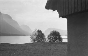 Wocheiner See : Felsformation am Ostufer des Bohinjsko jezero (Wocheiner See).