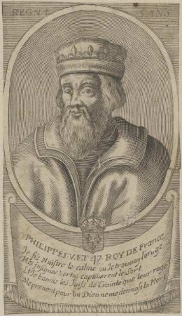 Bildnis von Philippes V., König von Frankreich