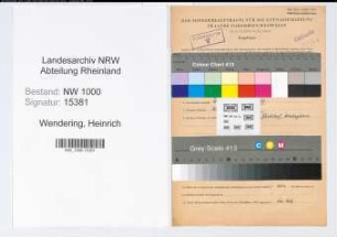 Entnazifizierung Heinrich Wendering, geb. 01.02.1895 (Verw.Angest.)