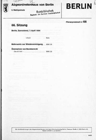 Nr. 66, 7. April 1984