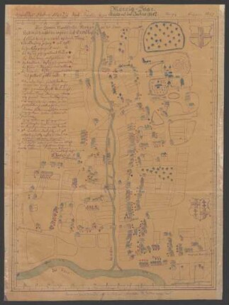 Abriss des Flecken Merzig : Anno 1617