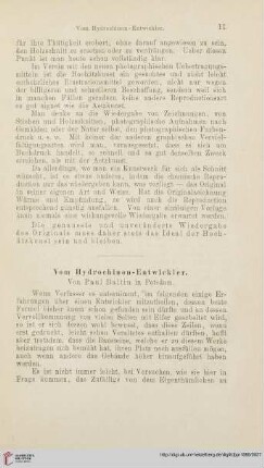 Vom Hydrochinon-Entwickler