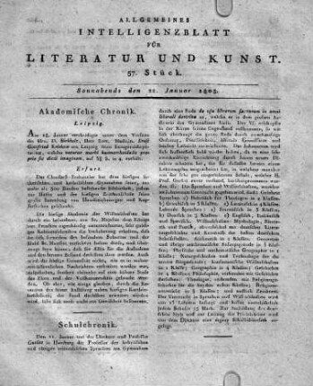 1803-01-22 : 57. Stück