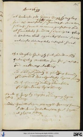 [fol. 145] Rektorat Johann Georg Spengler 1699/1700