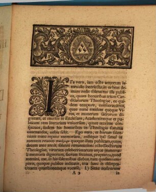Henricvs Klausing Theol. Doct. Et Prof. Pvbl. Ordinis Theologorvm Hoc Tempore Decanvs Promotionem Doctoralem Trivm Theologiae Licentiatorvm Die XXIII Sept. MDCCXXXIV ... Indicit Et Ad Eam Ordinis Theologici Favtores Omnes Qva Par Est Observantia Et Hvmanitate Invitat