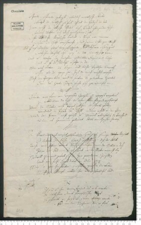 Satirische Epigramme "I." und "R.", [Ohne Titel] ["Bleibe mir fern von Tragischer Grösse"], Vorstufe und Reinschrift [Ohne Titel] ["Kunstvoller Meister der Mimick"], Vorstufe [Ohne Titel] ["Nacht und Winter"], [Ohne Titel] ["Höre Ewiger Gott deines Geschöpfs Gebeth"], [Ohne Titel] ["Dunkle Wolcken ziehn am Himmel"] und Vorstufe [Ohne Titel] ["Frage an die Kranzflechterinnen"]