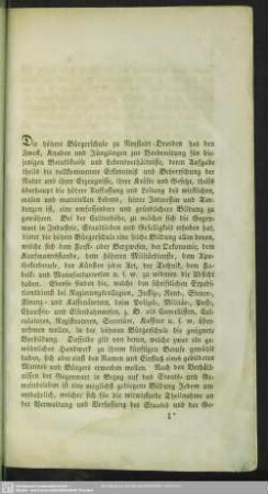Unterrichtsplan der höhern Bürgerschule zu Neustadt-Dresden