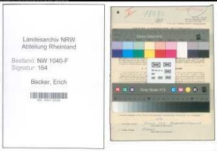 Entnazifizierung Erich Becker , geb. 22.08.1909 (Zollassistent)