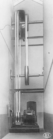 Elektromotorantrieb mit Stahlband : Technikgeschichte | Maschinenbau | Maschinenelemente | Transmissionen, Getriebe