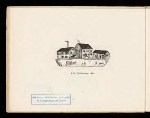 Erste Fabrikanlage 1864.