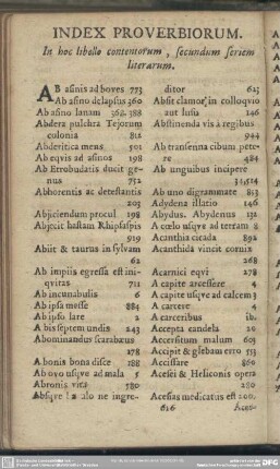 Index Proverbiorum