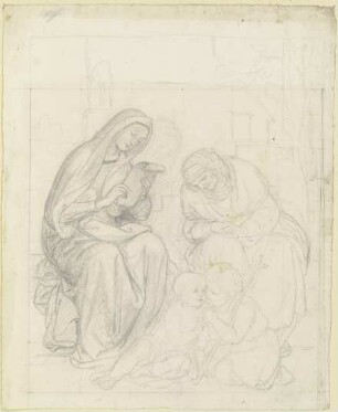 Maria, Elisabeth, das Jesuskind und der Johannesknabe
