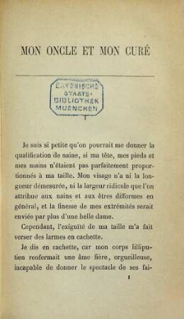 Mon oncle et mon curé : Par Jean de la Brète. Couronné par l'Académie française, prix Montyon
