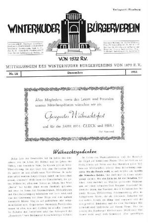 Nr. 12, Dezember 1953