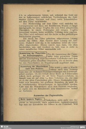 Auswerten der Papierabfälle