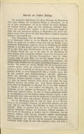 Vorrede zur sechsten Auflage
