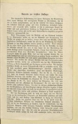 Vorrede zur sechsten Auflage