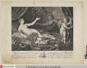 Jupiter amoureux de Danaée se transforme en Pluie d'or