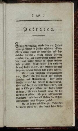 Petrarca.