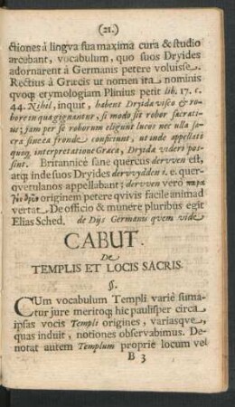 Cabut II. De Templis Et Locis Sacris.