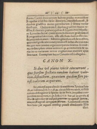 Canon X. Si duae vel plures voces concurrunt, quae seorsim spectatae ...