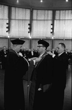 Jahresfeier der Technischen Hochschule "Fridericiana" in der Schwarzwaldhalle.