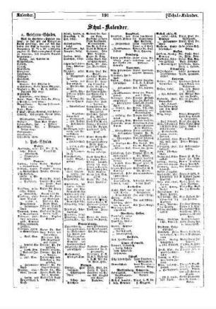 Schul-Kalender : Kirchen- und Schul-Kalender