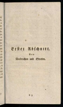 5-98, Erster Abschnitt. Von Verbrechen und Strafen.