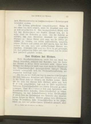 Das Böcksern des Weines