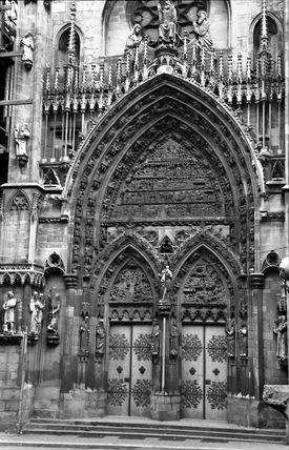 Thann: Portal des Münsters, St. Theobald