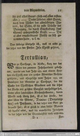 Tertullian ...