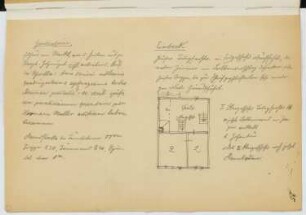 Wohnhaus, Einbeck: Grundriss (aus: Skizzen- und Fotoalbum 22)