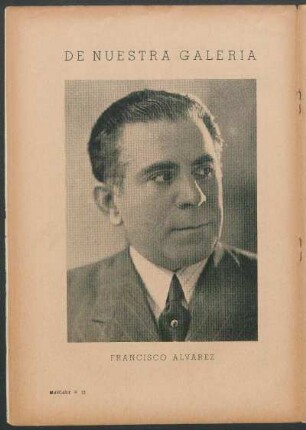 De nuestra galería [Fotografía] : Francisco Alvarez