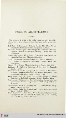 Table of Abbreviations