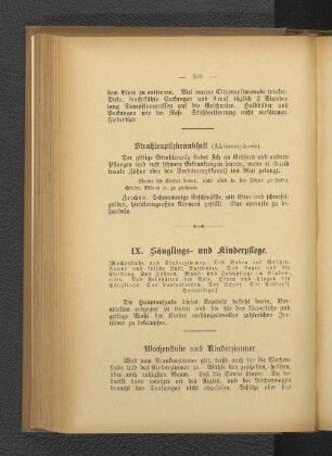 IX. Säuglings- und Kinderpflege.