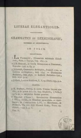 1-22, Grammatici et Lexicographi