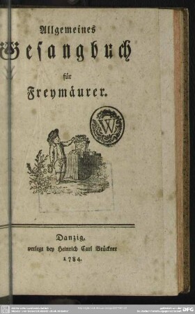 Allgemeines Gesangbuch für Freymäurer