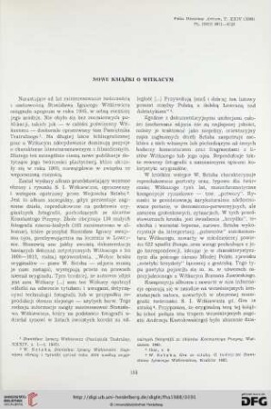 24: Nowe książki o Witkacym