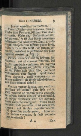[Dies cinerum. - Feria V. post reminisc.]