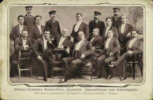 Winter-Tymians Humoristen, Quartett-, Opernsänger und Schauspieler.